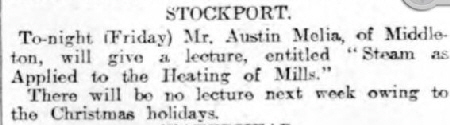 Cotton Factory Times Dec 16th 1910