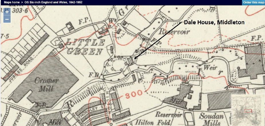 Middleton - Dale House map